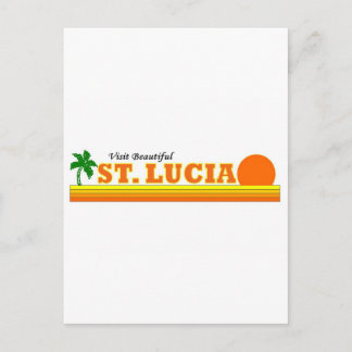 Besuch Schöne St. Lucia Postkarte
