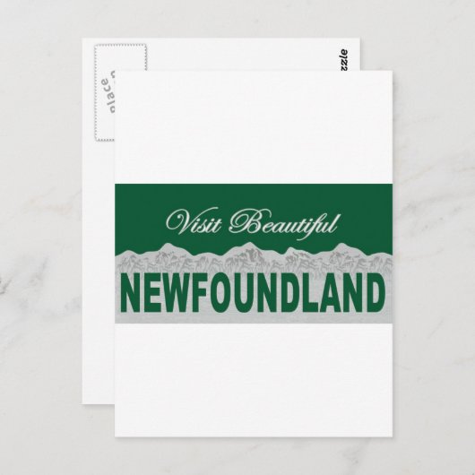 Besuch Schönes Neufundland Postkarte (Vorne/Hinten)