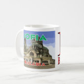 Besuch Sofia, Bulgarien I Liebe Kaffeetasse (Vorderseite Links)