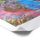 Besuch von Monets Garten - Kunstcollage Poster (Ecke)