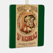 Besuch von Sankt Nikolaus Keramikornament (Rechts)