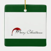 Besuch von Sankt Nikolaus Keramikornament (Rückseite)