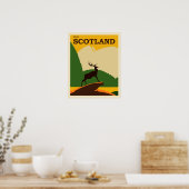 Besuch von Scotland Vintage Travel Poster (Küche)