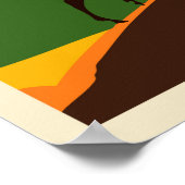 Besuch von Scotland Vintage Travel Poster (Ecke)