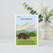 Besuch Wyoming, Yellowstone Nationalpark Postkarte (Stehend Vorderseite)