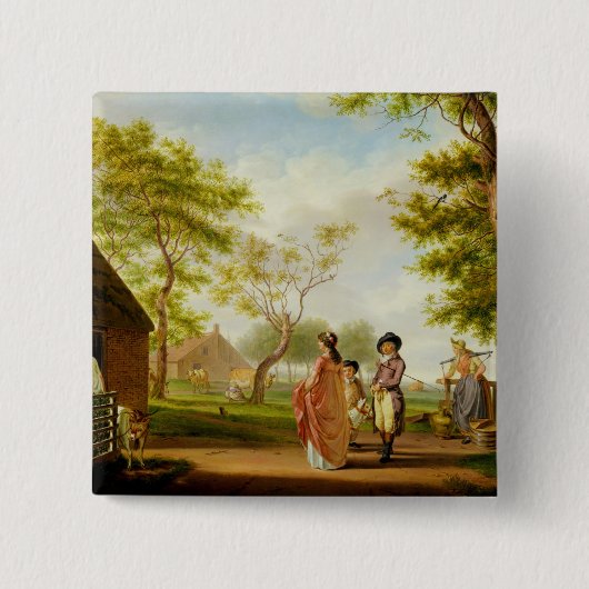 Besuch zur Land-Molkerei Button (Vorderseite)