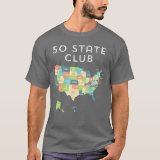Besuche alle 50 US-Bundesstaaten USA-Karte t Gesch T-Shirt