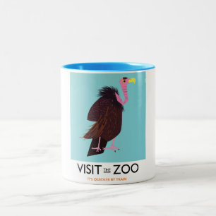 Besuche den Zoo Zweifarbige Tasse
