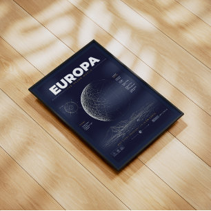 Besuche Europa – Vintage-Weltraum-Reiseposter Poster