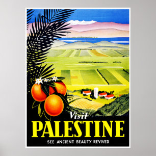 Besuche Palästina ~ Erlebe wiederauferstandene ant Poster