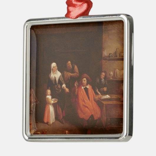 Besuchen des Doktors Silbernes Ornament (Links)