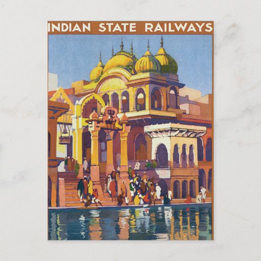 Besuchen Indien ~ Muttra Postkarte (Vorderseite)