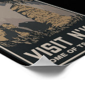 Besuchen N'kai Reiseplakat Lovecraft Tsathoggua Poster (Ecke)