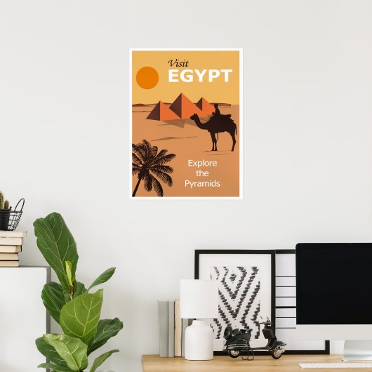 Besuchen Sie Ägypten Reiseplakat Poster (Heimbüro)