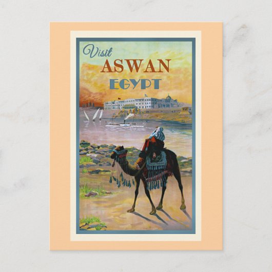 Besuchen Sie Assuan, Ägypten Postkarte (Vorderseite)