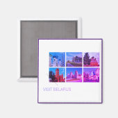 Besuchen Sie Belarus Land View Reisemagnet Magnet (Vorderseite/Rückseite)