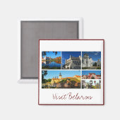 Besuchen Sie Belarus Land View Reisemagnet Magnet (Vorderseite/Rückseite)