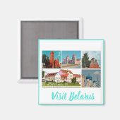 Besuchen Sie Belarus Land View Reisemagnet Magnet (Vorderseite/Rückseite)