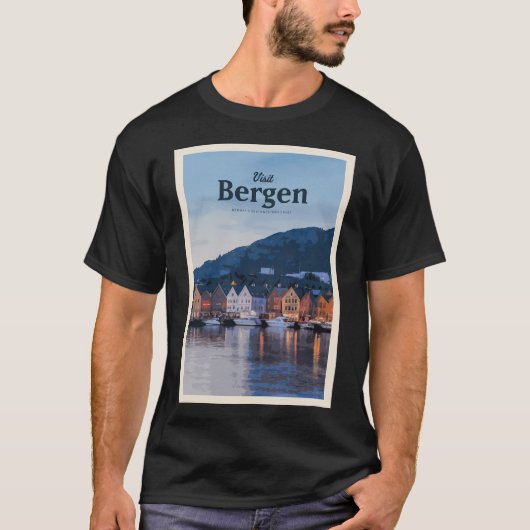 Besuchen Sie Bergen T-Shirt (Vorderseite)