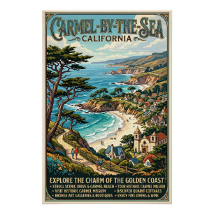 Besuchen Sie Carmel-by-the-Sea Poster