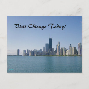 Besuchen Sie Chicago Heute Postkarte