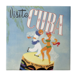 Besuchen Sie Cuba Tiki Fiesta Siesta Vintag Holida Fliese