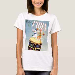 Besuchen Sie Cuba Tiki Fiesta Siesta Vintag Holida T-Shirt