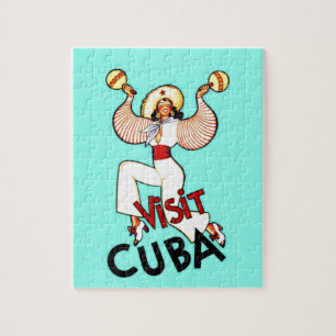 Besuchen Sie Cuba Vintage Reise Puzzle