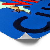 Besuchen Sie Cuba Vintage Travel Poster (Ecke)