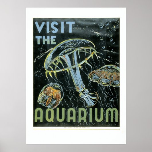 Besuchen Sie das Aquarium - WPA Poster - (Vorne)