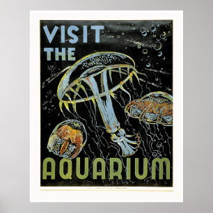 Besuchen Sie das Aquarium - WPA Poster Jellies, Qu