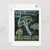 Besuchen Sie das Aquarium - WPA Poster - Postkarte (Vorne/Hinten)