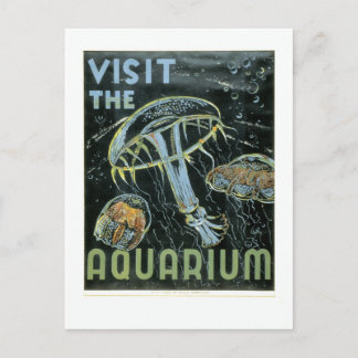 Besuchen Sie das Aquarium - WPA Poster - Postkarte