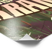 Besuchen Sie das Fearsome Krakatoa Reiseplakat Fotodruck (Ecke)