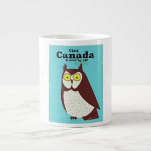 Besuchen Sie das Kanada-Eule-Plakat Jumbo-Tasse