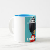Besuchen Sie das London Art Print. Zweifarbige Tasse (Vorderseite Links)