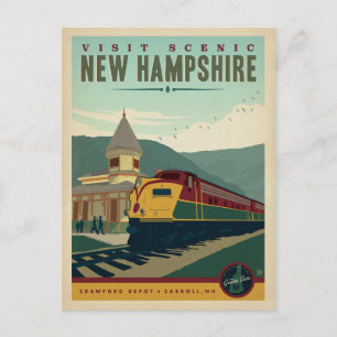 Besuchen Sie das malerische New Hampshire Postkarte