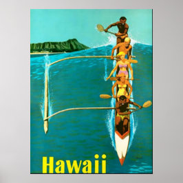 Besuchen Sie das Oldtimer-Poster von Hawaii Poster