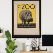 Besuchen Sie das Poster Philadelphia Zoo (Heimbüro)