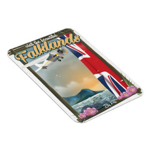 Besuchen Sie das schöne Falklands Reiseplakat Magnet