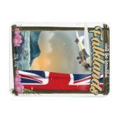 Besuchen Sie das schöne Falklands Reiseplakat Magnet (Horizontal)
