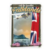 Besuchen Sie das schöne Falklands Reiseplakat Magnet (Vertikal)