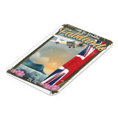 Besuchen Sie das schöne Falklands Reiseplakat Magnet (Linke Seite)