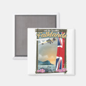 Besuchen Sie das schöne Falklands Reiseplakat Magnet (Vorderseite/Rückseite)