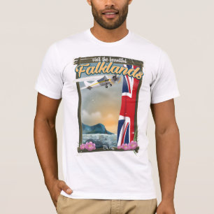 Besuchen Sie das schöne Falklands Reiseplakat T-Shirt