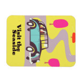 Besuchen Sie das Seaside Oldtimer-Autoplakat Magnet (Horizontal)