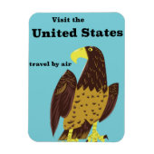 Besuchen Sie das Staaten-Plakat Magnet (Vertikal)