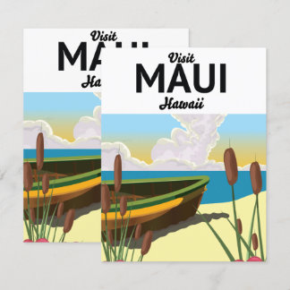 Besuchen Sie das Tourismusposter Maui Hawaii