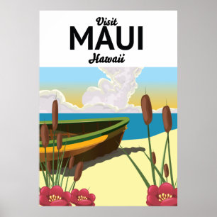 Besuchen Sie das Tourismusposter Maui Hawaii Poster