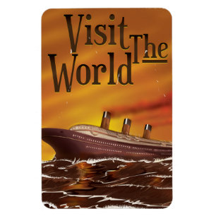 Besuchen Sie das Vintage Kreuzfahrtschiff der Welt Magnet